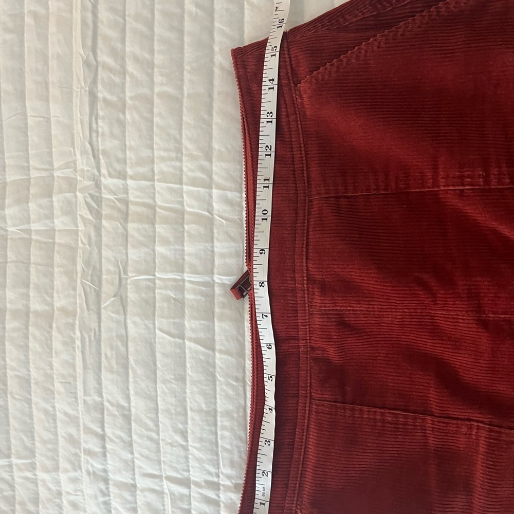 Boden Red Corduroy Pencil Skirt - Picture 9 of 11